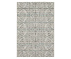 Mohawk Home Poolside Diamond Light Grey Area Rug -Carpet Promotion 810601186 A0 1 1