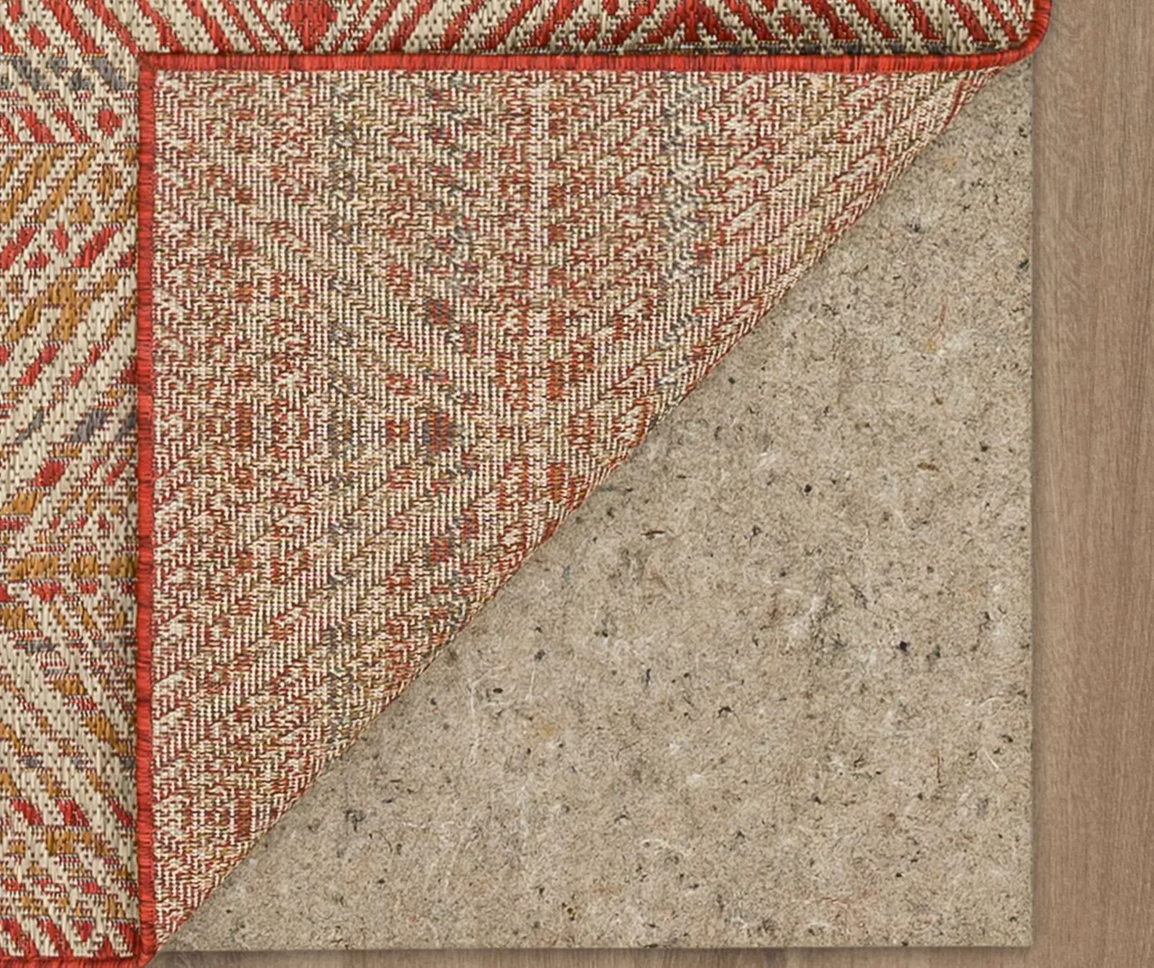 Mohawk Home Poolside Diamond Rust Area Rug 6 Mohawk Home Poolside Diamond Rust Area Rug - Image 6