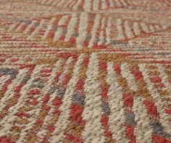 Poolside Diamond Rust & Beige Outdoor Area Rug, (2.5' X 6') -Carpet Promotion 810601187 A8 3