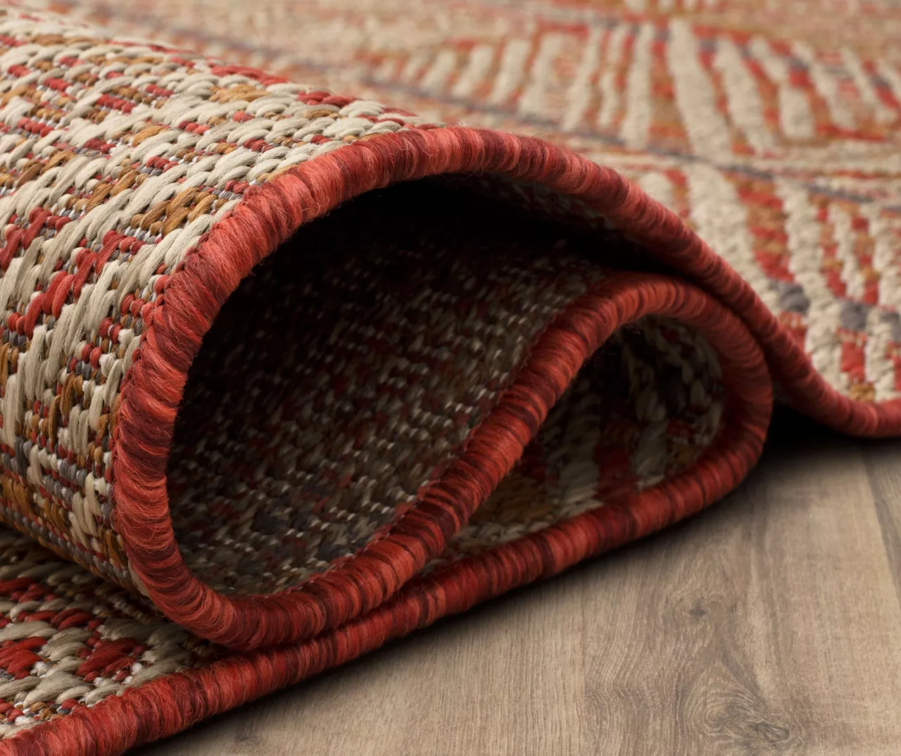 Mohawk Home Poolside Diamond Rust Area Rug 12 Mohawk Home Poolside Diamond Rust Area Rug - Image 12