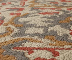 Coastal Desire Rust & Beige Ornamental Outdoor Area Rug, (4' X 5.5') 11 Coastal Desire Rust & Beige Ornamental Outdoor Area Rug, (4' X 5.5') -Carpet Promotion 810601188 A8 3