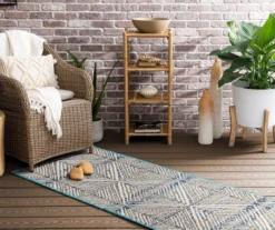 Mohawk Home Poolside Diamond Blue Area Rug -Carpet Promotion 810601192 A0 3 1