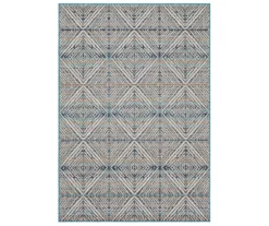 Mohawk Home Poolside Diamond Blue Area Rug -Carpet Promotion 810601195 A0 1 1