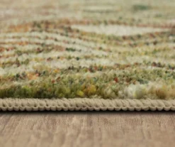 Cora Beige & Green Geometric Area Rug, (5' X 8') -Carpet Promotion 810601204 A8 4