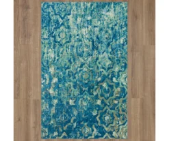 Bodhi Light Blue & Aqua Abstract Geo Area Rug, (8' X 10') -Carpet Promotion 810601207 A0 2