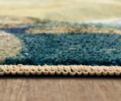 Canvas Rings Aqua & Beige Abstract Area Rug, (8' X 10') 15 Canvas Rings Aqua & Beige Abstract Area Rug, (8' X 10') -Carpet Promotion 810601217 A8 4