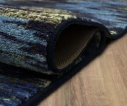 Warrick Navy & Black Abstract Area Rug, (4' X 6') -Carpet Promotion 810601226 A8 5