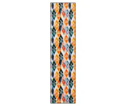 Mohawk Home Watercolor Ikat Dark Orange Area Rug -Carpet Promotion 810601229 A0 1