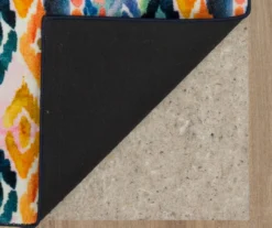 Dark Orange & Navy Watercolor Ikat Area Rug, (2' X 8') -Carpet Promotion 810601229 A8 2