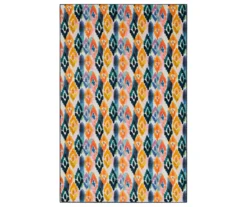 Mohawk Home Watercolor Ikat Dark Orange Area Rug -Carpet Promotion 810601231 A0 1
