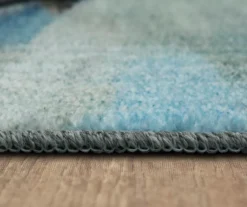 Day Dream Blush & Aqua Abstract Area Rug, (8' X 10') -Carpet Promotion 810601243 A8 4