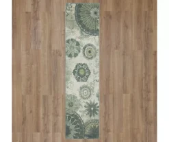Alexa Gray Medallion Runner Rug, (2' X 8') -Carpet Promotion 810620423 A0 2 1