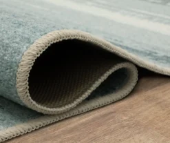 Avenue Blue & Ivory Stripe Runner Rug, (2' X 8') -Carpet Promotion 810620440 A8 5 1