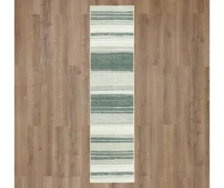 Rainbow Gray Stripe Runner Rug, (2' X 8') -Carpet Promotion 810620445 A0 2