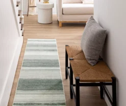 Rainbow Gray Stripe Runner Rug, (2' X 8') -Carpet Promotion 810620445 A0 3