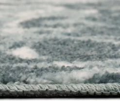 Radiance Gray & White Floral Runner Rug, (2' X 8') -Carpet Promotion 810620465 A8 4 1